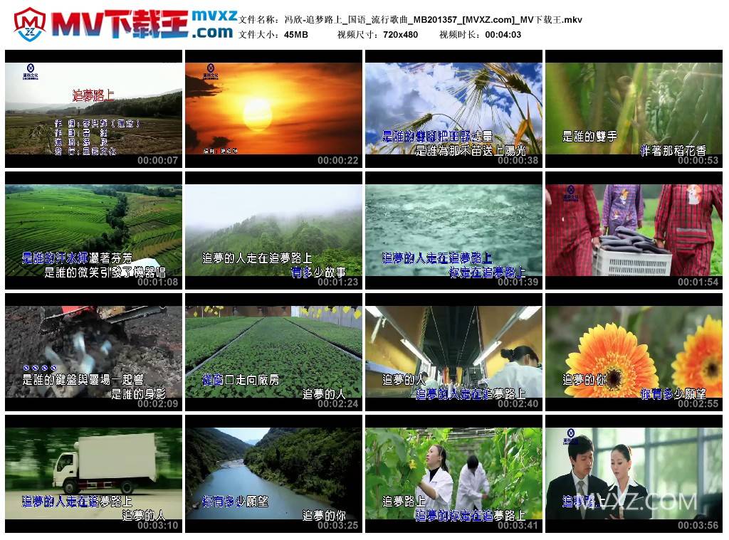 冯欣-追梦路上_国语_流行歌曲_MB201357